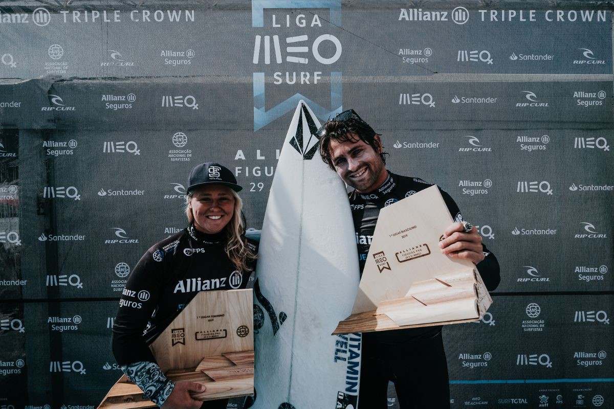 Liga MEO Surf. Gony Zubizarreta e Yolanda Sequeira conquistam o Allianz Figueira Pro