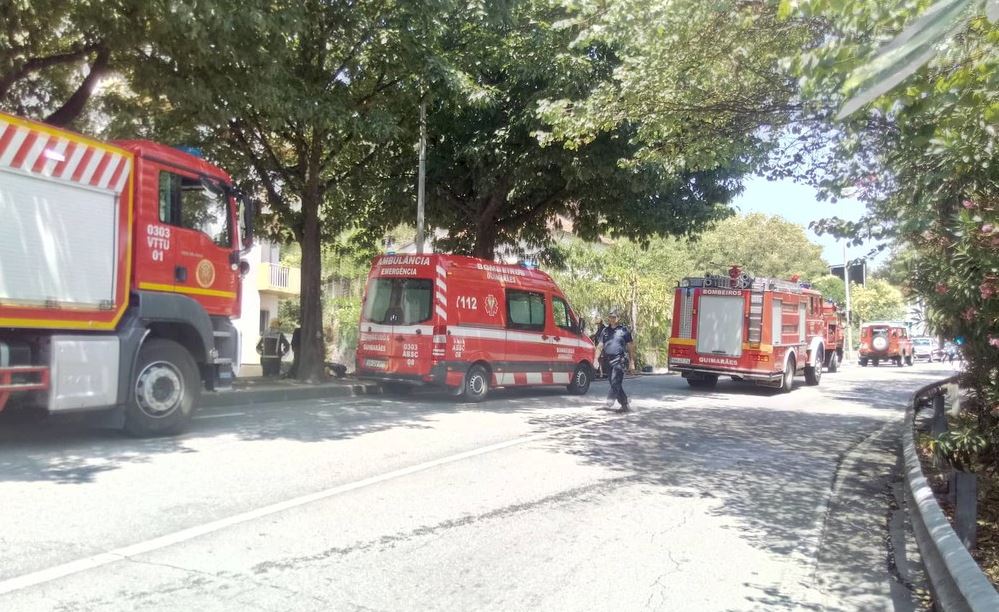 Incêndio num apartamento em Guimarães