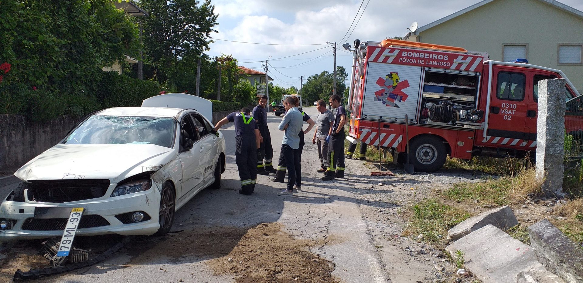 Póvoa de Lanhoso. Colisão rodoviária provoca três feridos