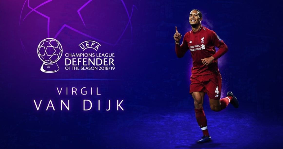 Virgil van Dijk vence Ronaldo e Messi no Prémio de Jogador do Ano da UEFA