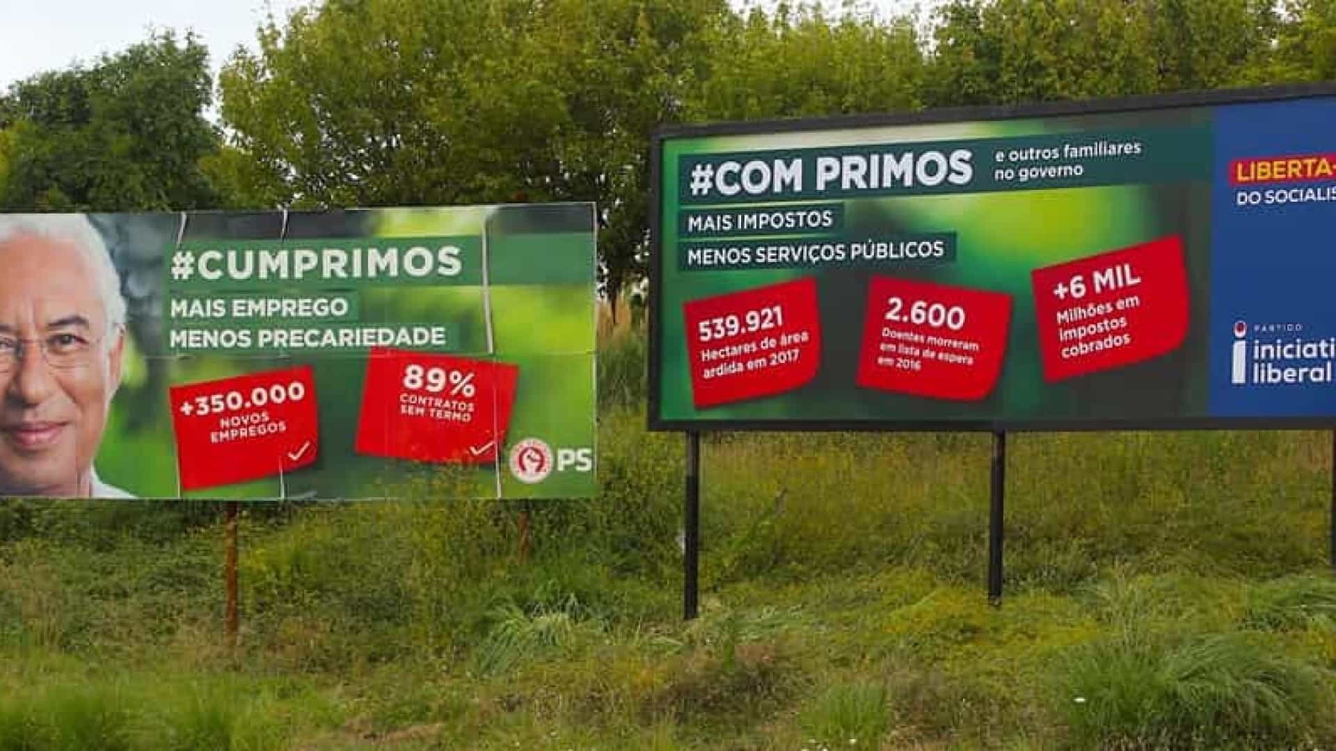 Iniciativa Liberal “corrige” cartaz do PS