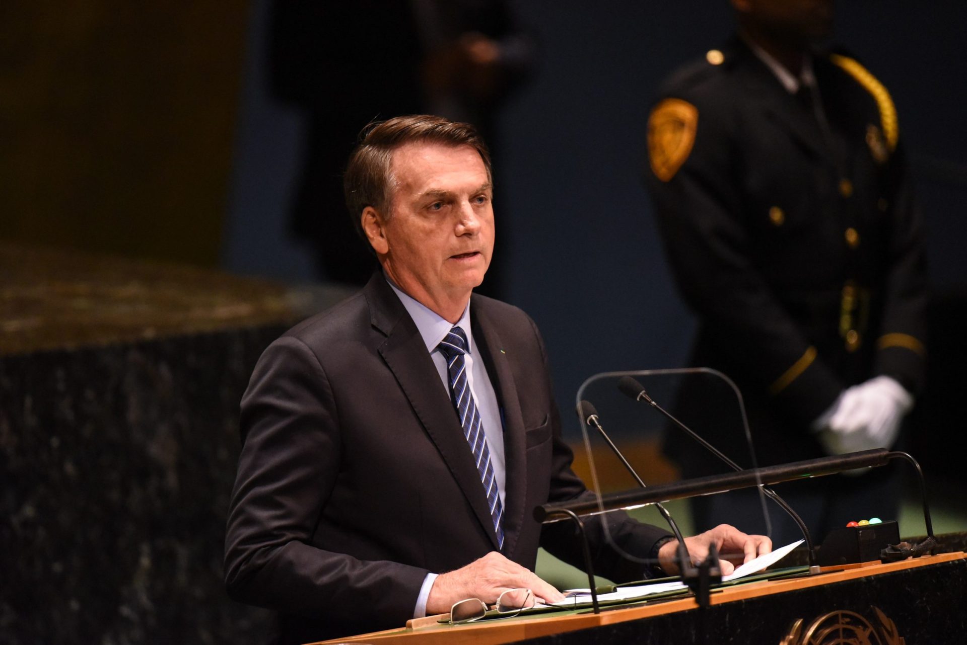 Bolsonaro termina discurso da abertura na ONU sem uma salva de palmas