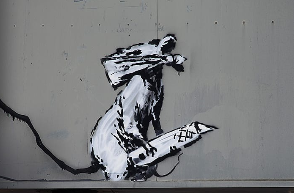 Obra de Bansky roubada em Paris