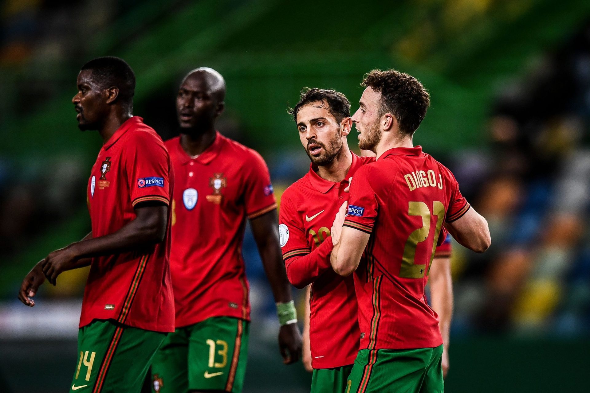 Portugal-Suécia. Diogo Jota bisa e assiste na vitória (3-0) lusa em Alvalade