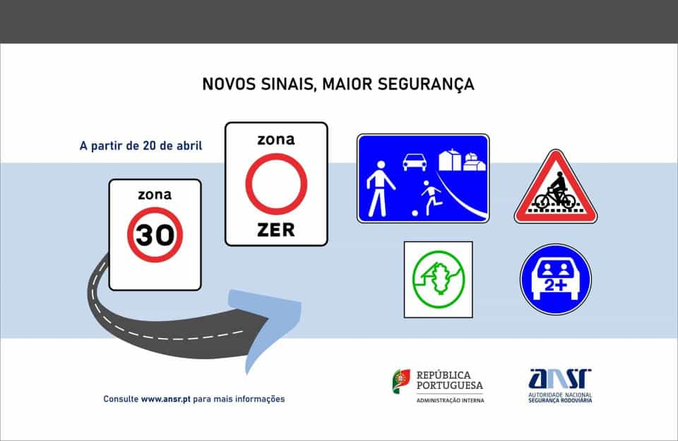 Já conhece os novos sinais de trânsito? Vai encontrá-los na estrada a partir da próxima semana