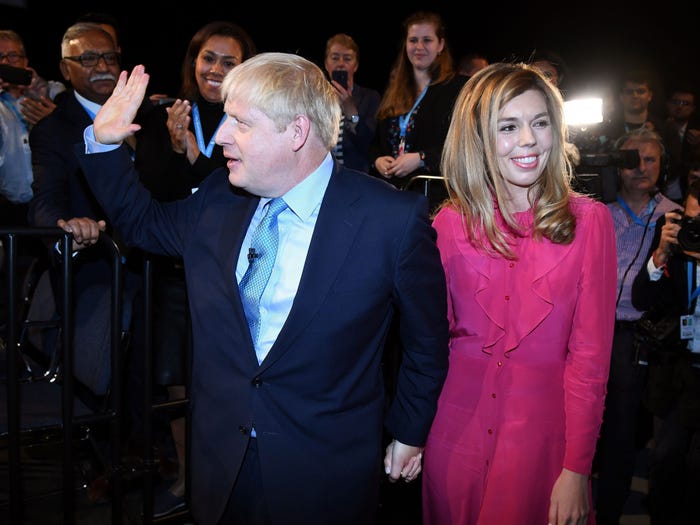 Boris Johnson e Carrie Symonds já foram pais