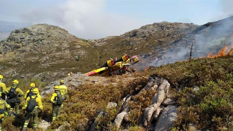 Gerês. Co-piloto ferido na queda do Canadair foi transferido para Espanha