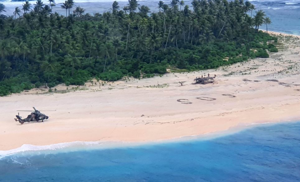 SOS gigante foi a peça fundamental para salvamento no Pacífico