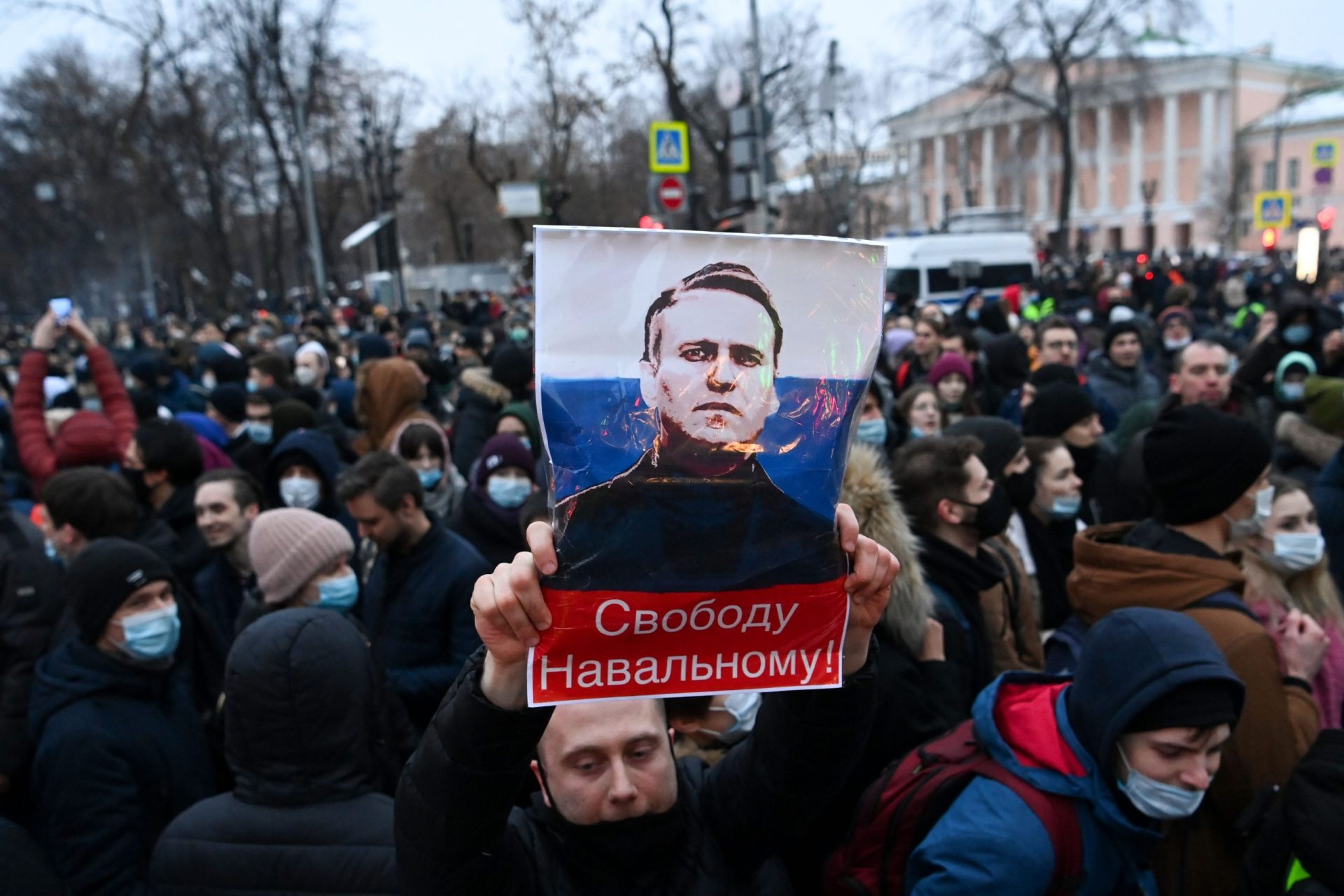 Mais de 3.400 detidos durante protestos na Rússia pela libertação de Navalny