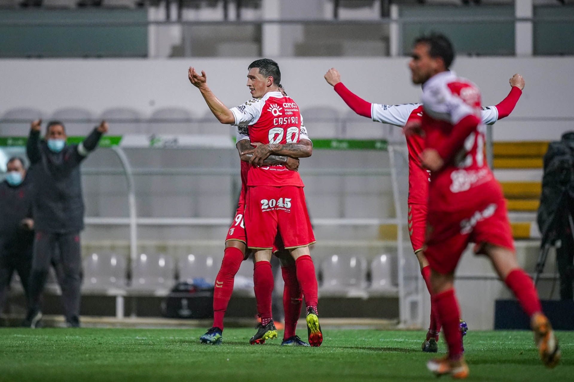 Sporting de Braga goleia Moreirense por 4-0 e ambiciona lugar de Benfica na tabela