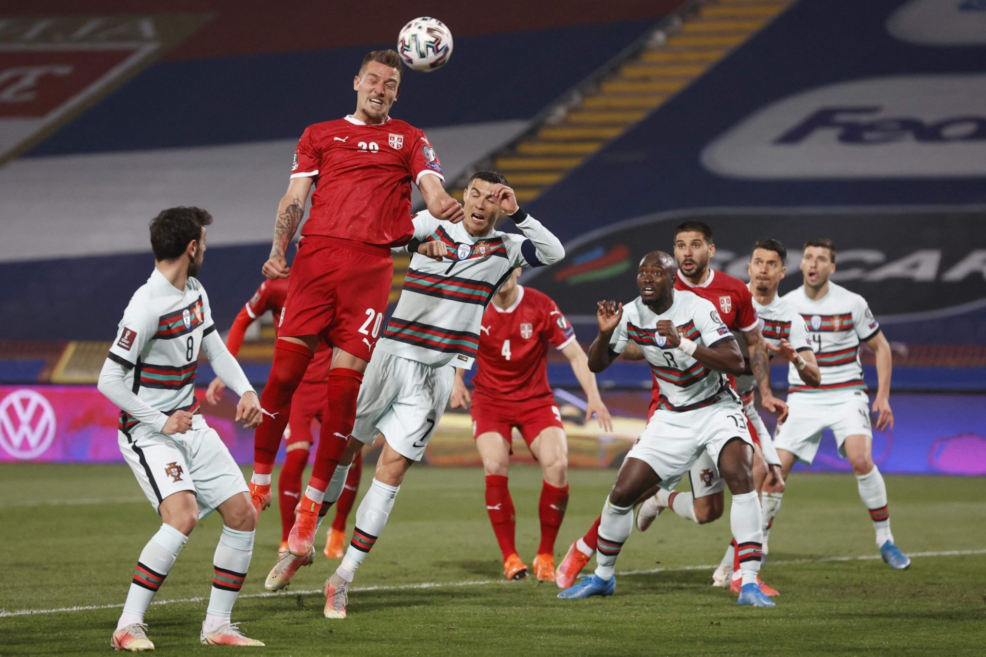 Portugal empata frente à Sérvia em Belgrado