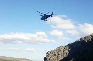 Força Aérea resgata homem que caiu de uma ravina na Serra da Estrela