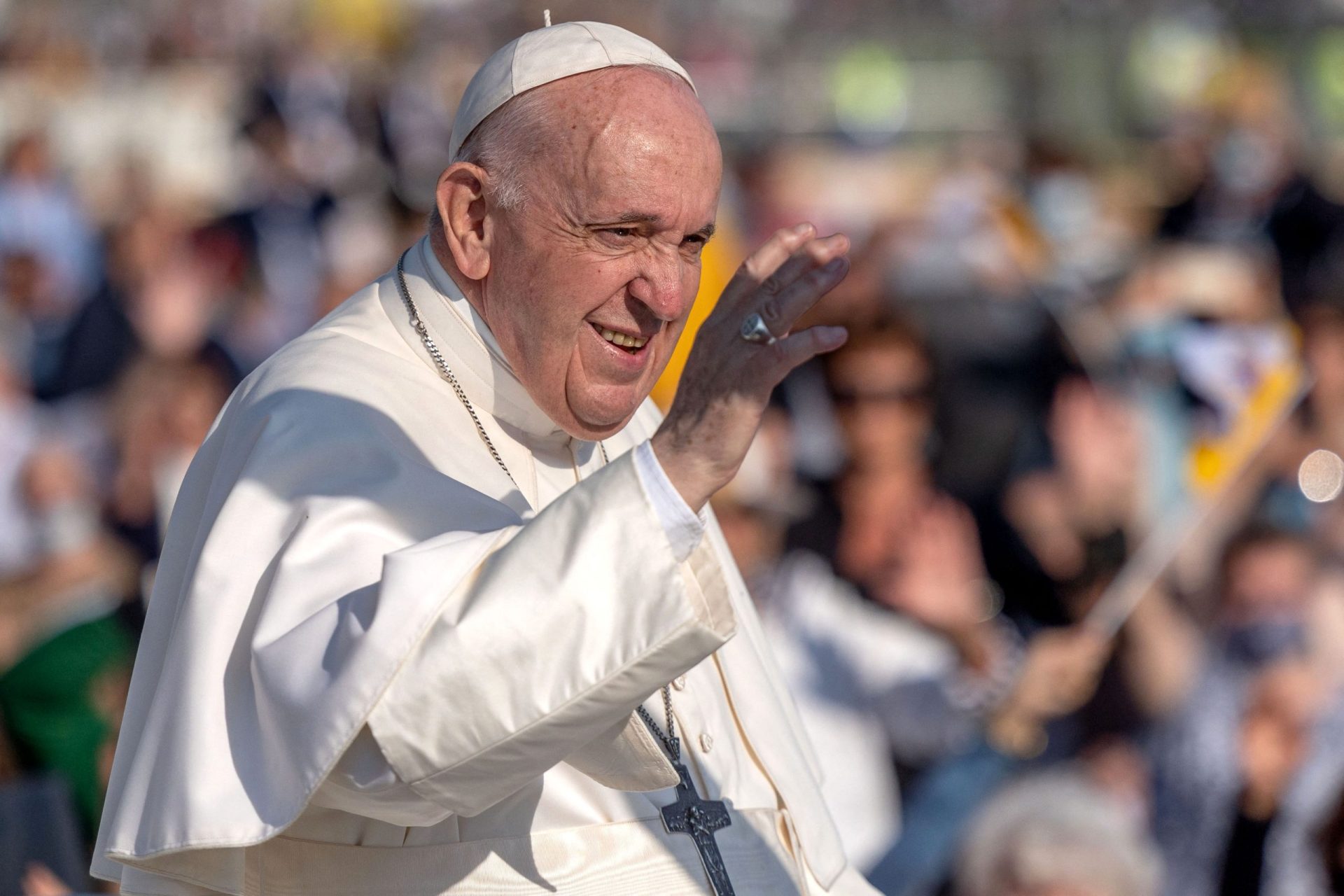 Visita papal sem papas na língua