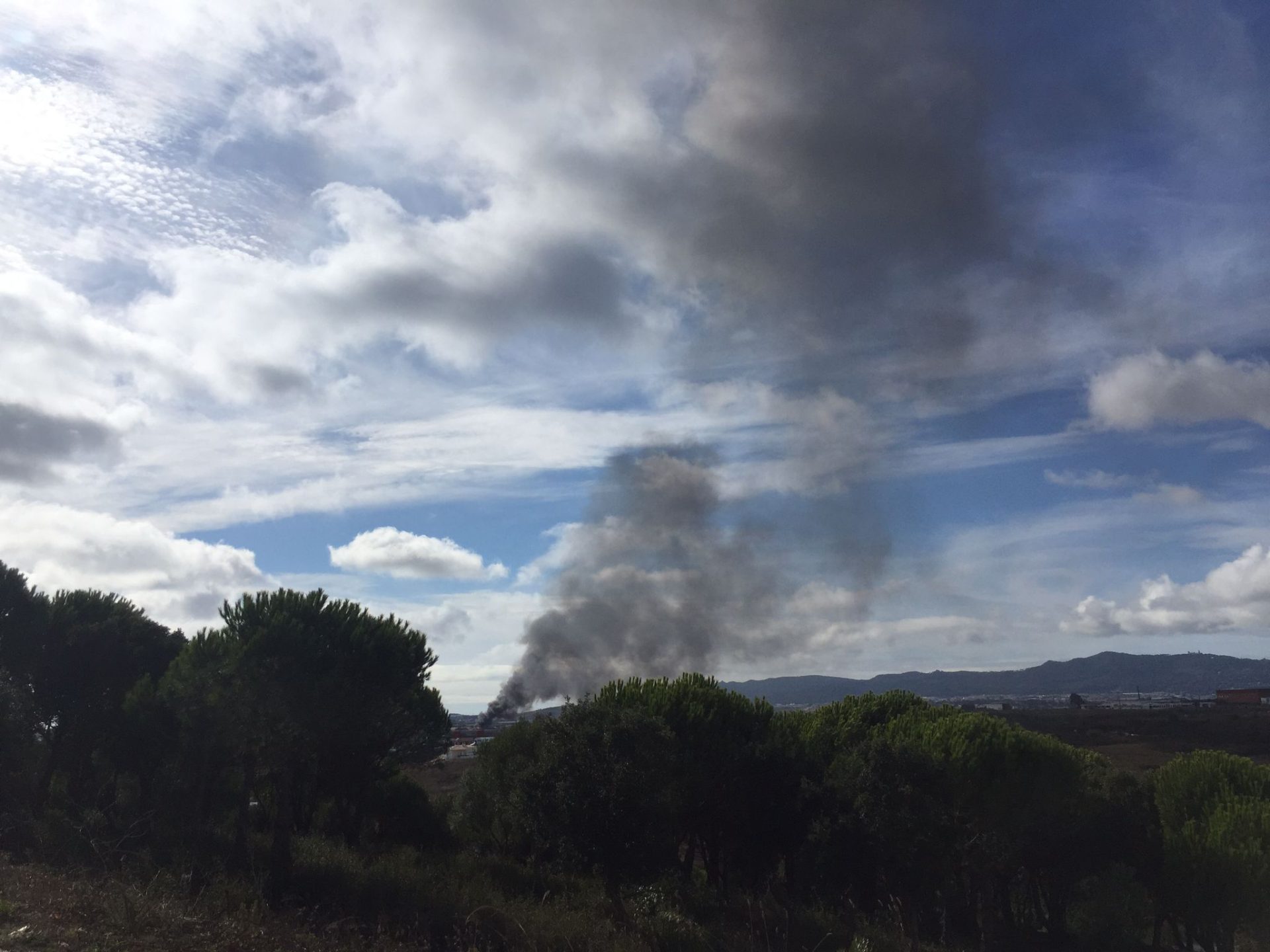 Tratolixo. Incêndio deflagra em empresa de São Domingos de Rana