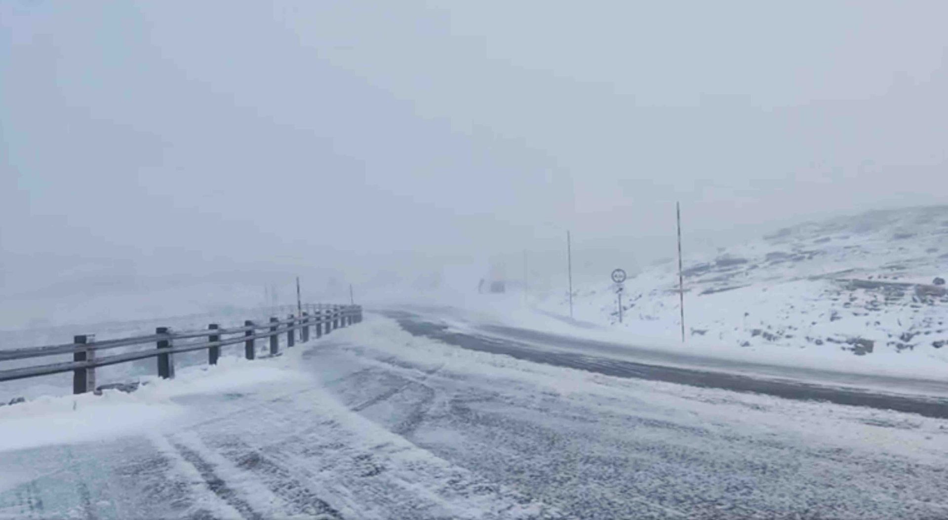 Caiu primeiro nevão na Serra da Estrela