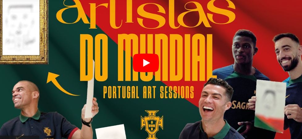 VÍDEO | Cristiano Ronaldo desenha Pepe e o resultado é hilariante