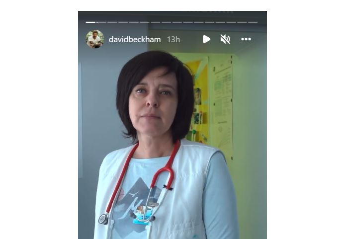 Médica ucraniana partilha vídeos e imagens de um hospital em Kharkiv no Instagram de David Beckham