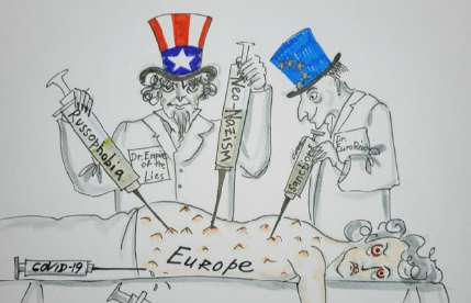 MNE francês repreende embaixador russo após publicar cartoon contra Europa