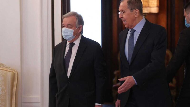 Após encontro em Moscovo: Guterres diz que é importante manter os valores humanitários e Lavrov responde com recado
