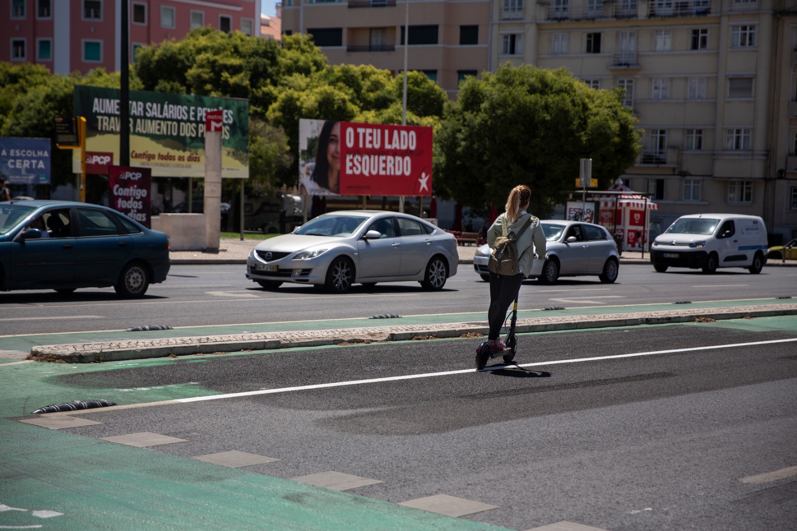 LIsboa. Ciclovia da Almirante Reis “desaparece” durante a noite