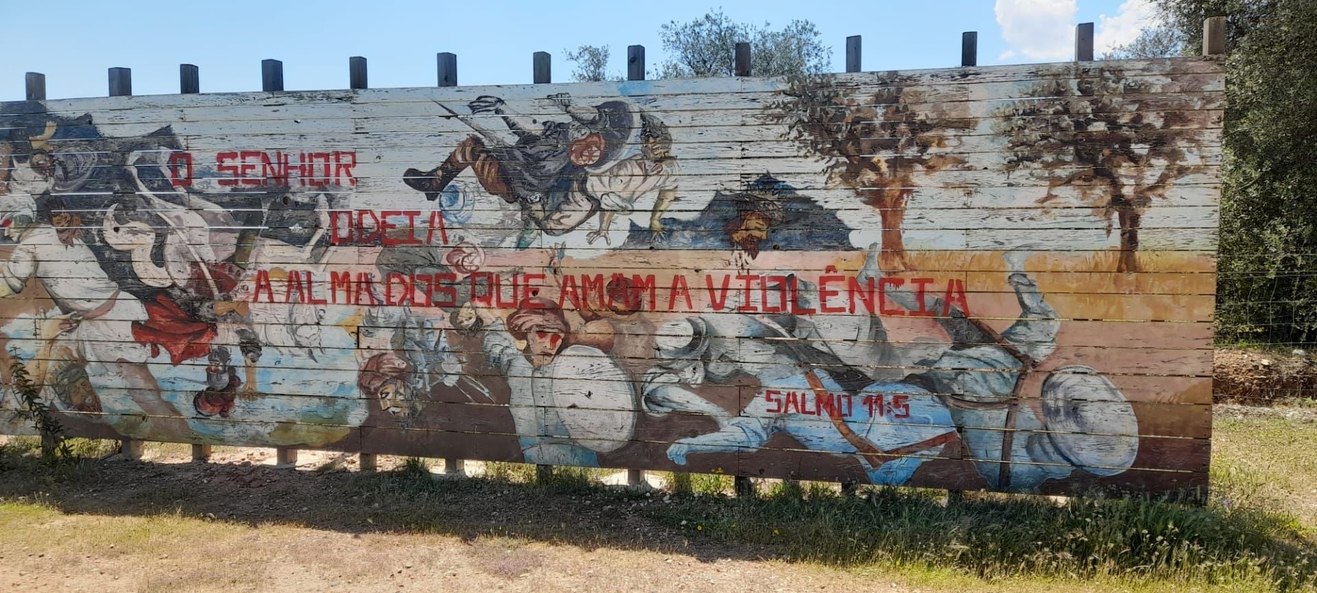 Vandalizado mural dedicado à Batalha de Ourique em Castro Verde