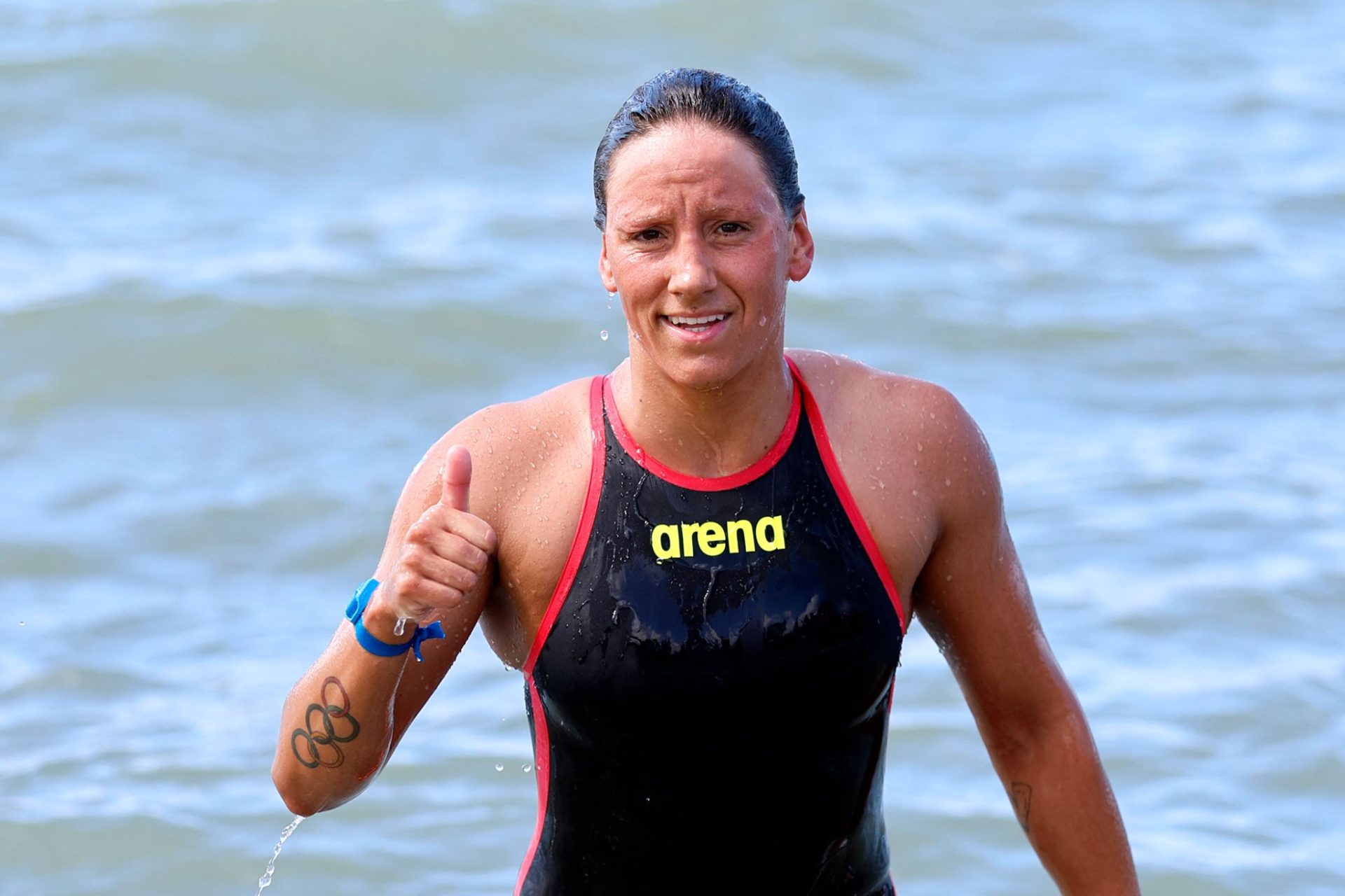 Angélica André ganha medalha de bronze nos 10 km de águas abertas