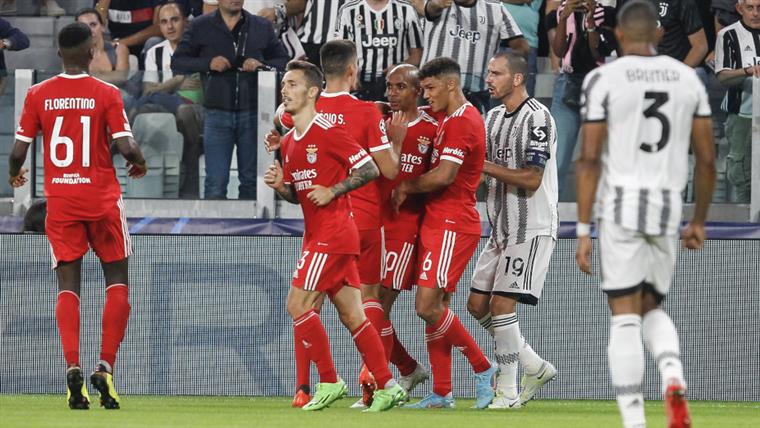 Benfica vence Juventus em Turim