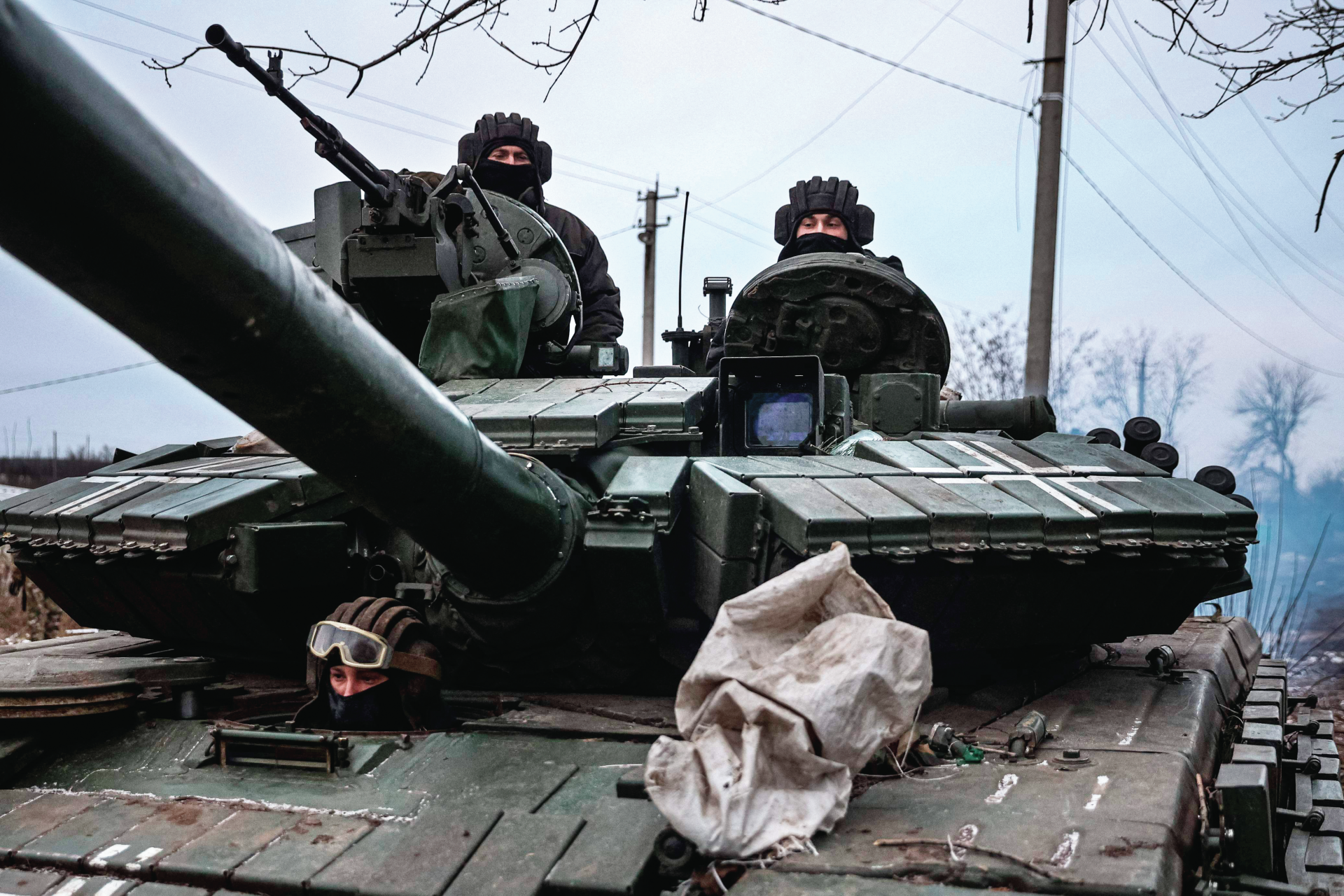 Tanques a caminho da Ucrânia