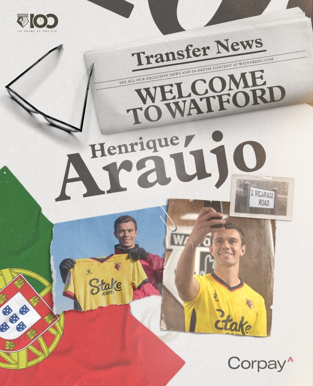 Henrique Araújo emprestado ao Watford