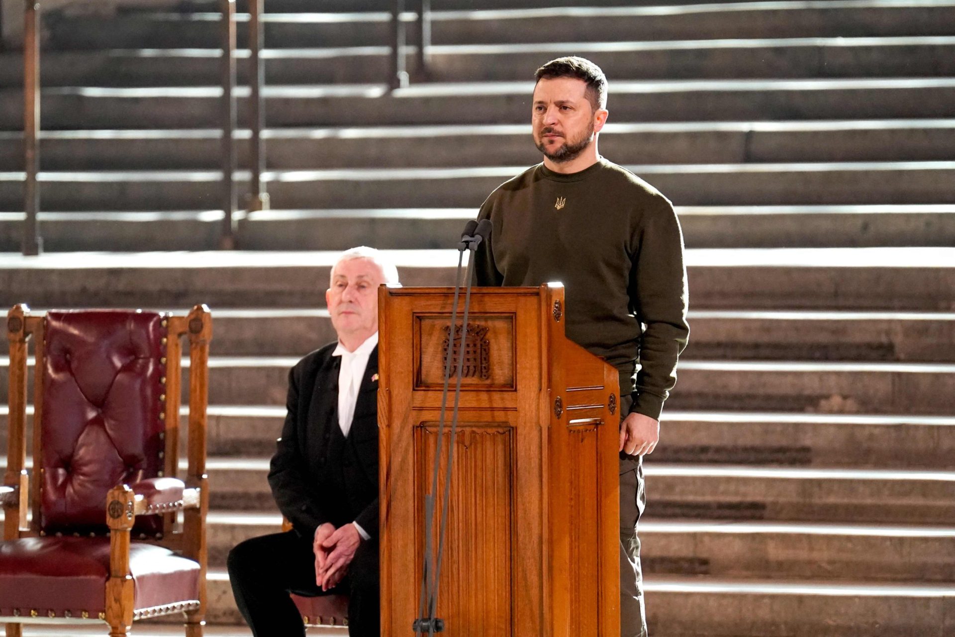 O discurso de Zelensky no parlamento inglês: “A liberdade vai vencer, a Rússia vai perder”