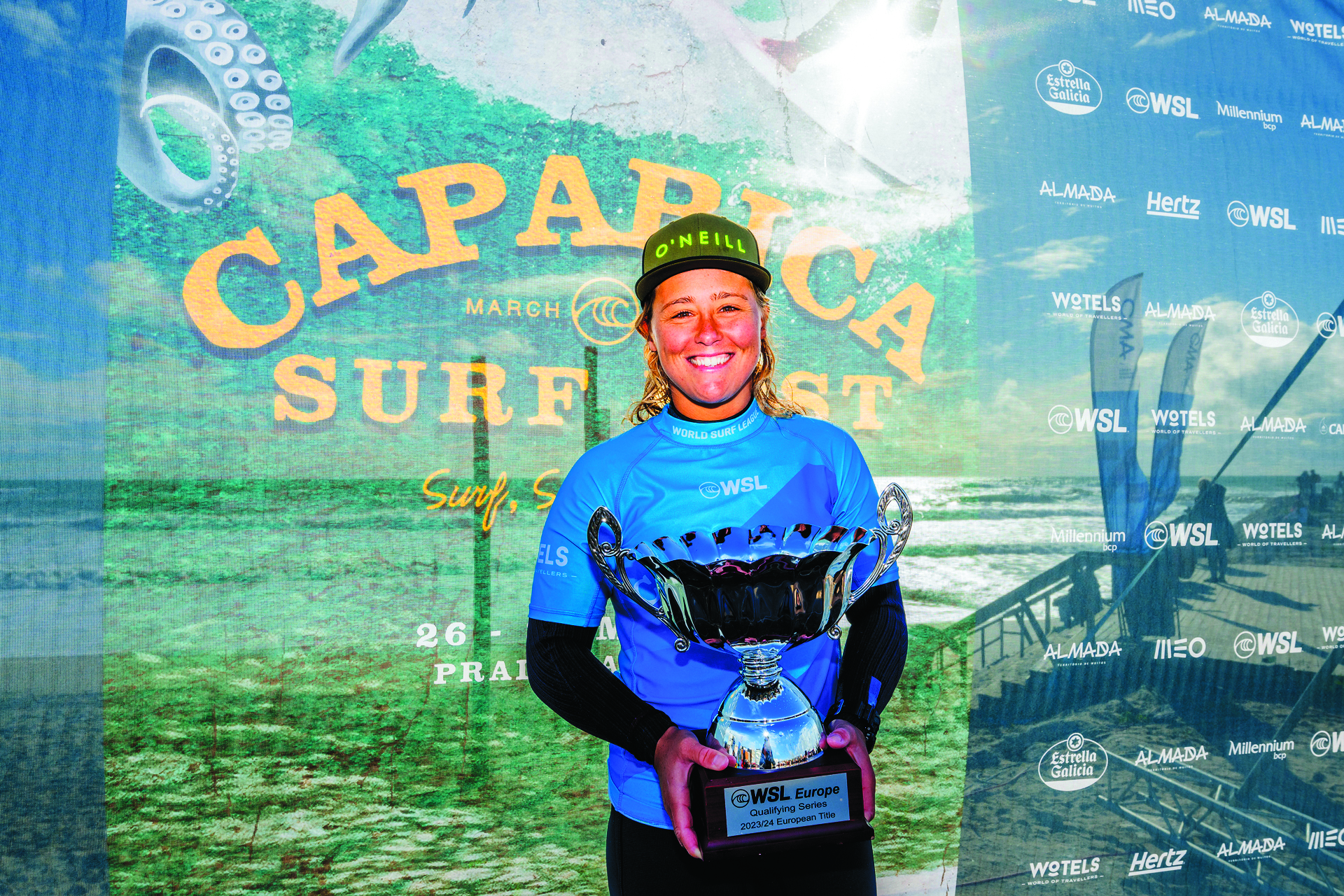 Yolanda Hopkins é bicampeã europeia de surf