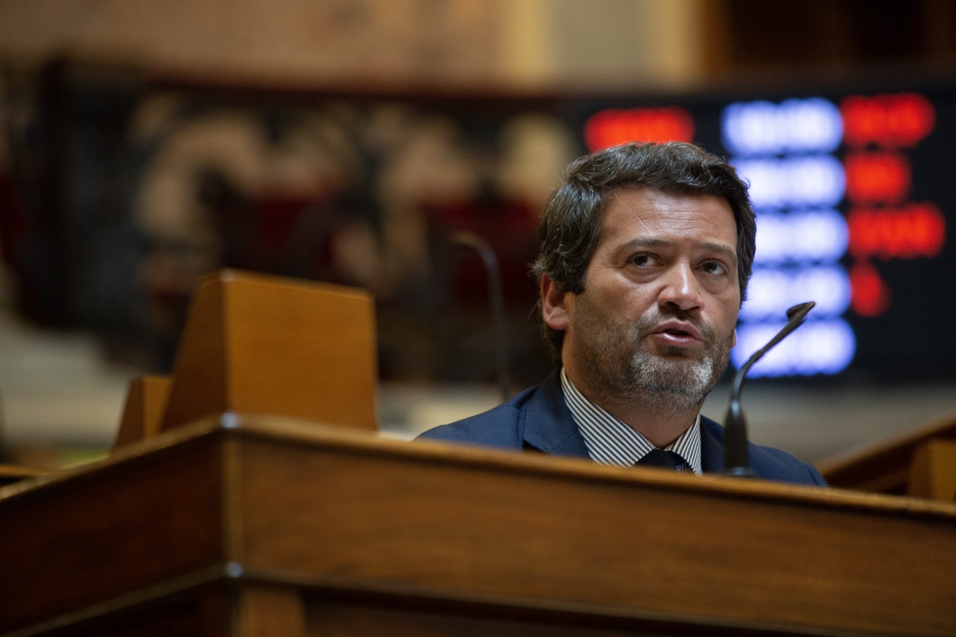 André Ventura fala à saída do Conselho de Estado