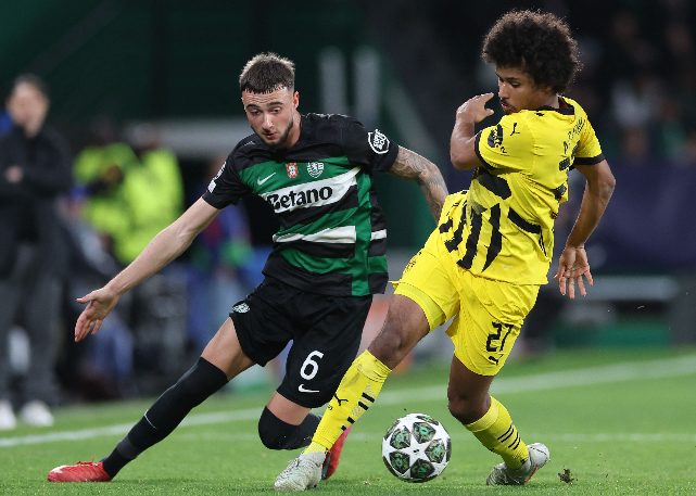 Sporting perde contra o Borussia Dortmund