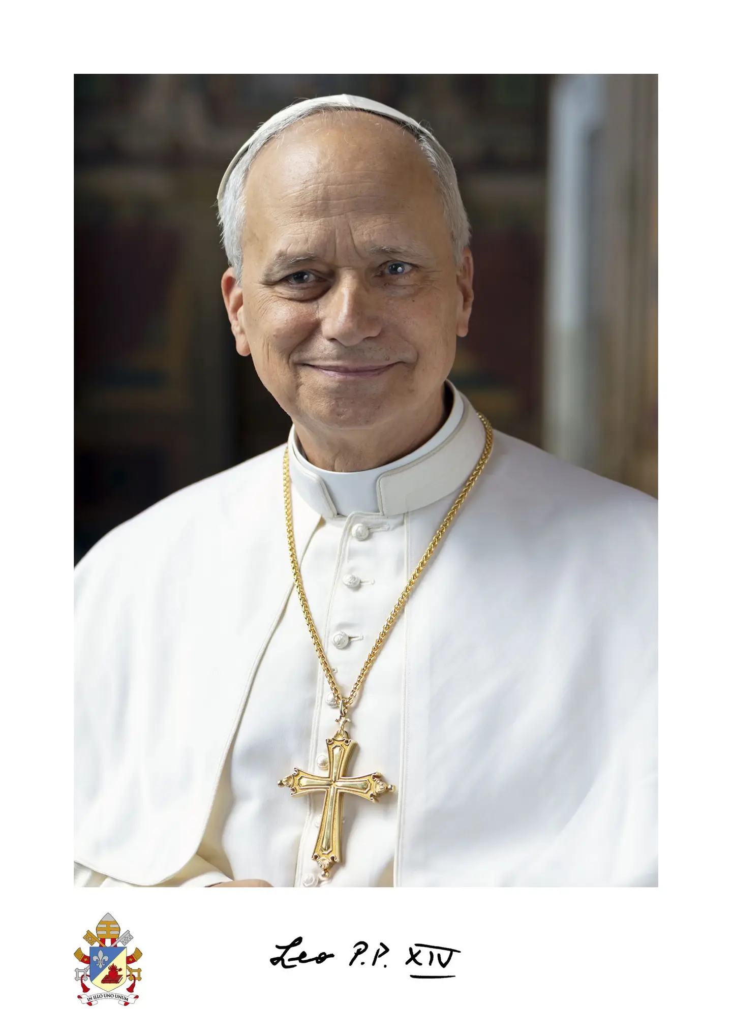 Vaticano divulga retrato oficial do Papa Leão XIV